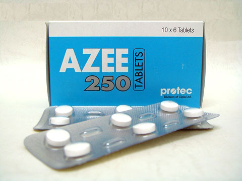 ジスロマックのジェネリック　Azee-250mg30錠　成分アジスロマイシン