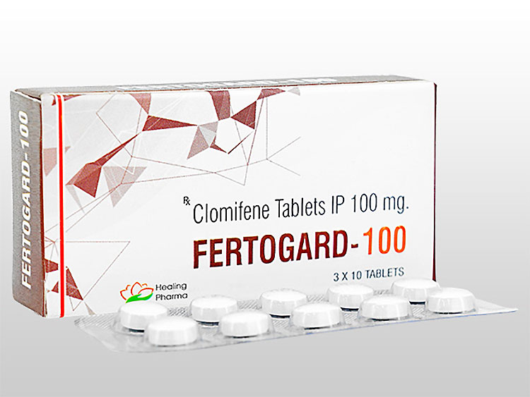 Fertogard 100 mg 100錠 クロミッドのジェネリック　睾丸の機能回復