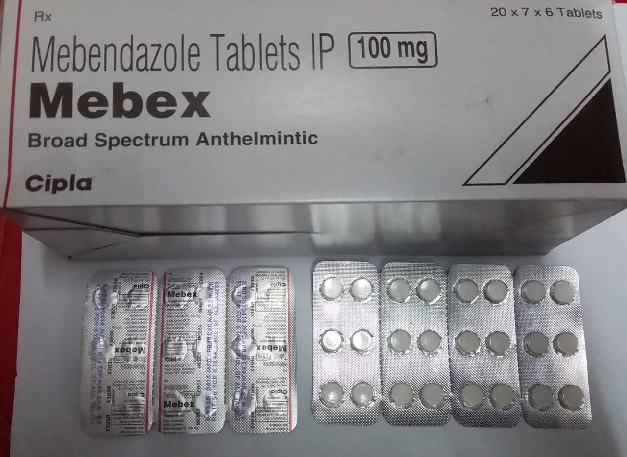 メベンダゾール（Mebex）100 mg 600錠